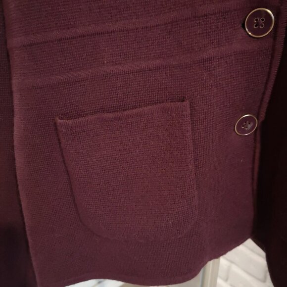 Talbots Petites Ladies Pure Merino Wool Button Front Dressy Jacket - Picture 5 of 11